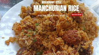 Rpestaurant style tasty Manchurian rice precipe बहुत ही स्वादिष्ट रेसिपी [upl. by Nnaeirual832]