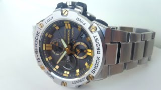 GSteel Bluetooth CASIO GSHOCK GSTB100D1A9 Обзор\Review [upl. by Deeraf]