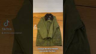 I bought a vintage barbour bedale waxjacket for kids…Before during and after rewaxing [upl. by Rad]