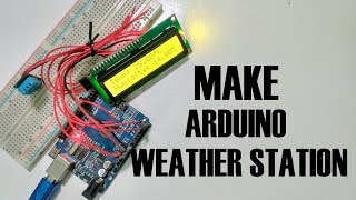 DHT11 Temperature amp Humidity sensor with Arduino  Simple Weather Station [upl. by Yruok]