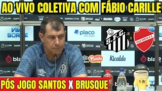 AO VIVO COLETIVA COM O TÉCNICO CARILLE DIRETO DA VILA BELMIRO  PÓS JOGO DO SANTOS [upl. by Lolanthe]