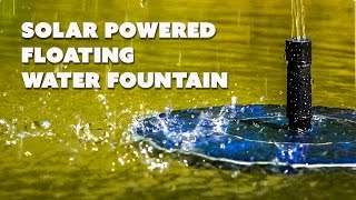 Solar Powered Water Fountain Birdbath Floating Aerator for your pool pond and Honey Bee Drinker [upl. by Ron]