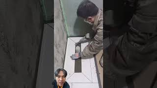 Laser untuk masang keramik construction tiles diy design satisfying [upl. by Enitsirk]