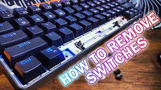 Quick and Easy Way to Remove Switches How to Remove Switches  HK GAMING GK61 Mechanical Keyboard [upl. by Nart]