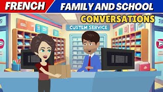 French Speaking Practice  School and Family Conversations [upl. by Christina]