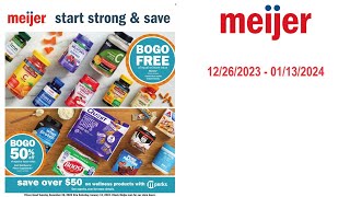 Meijer Weekly Ad US  12262023  01132024 [upl. by Pinelli421]