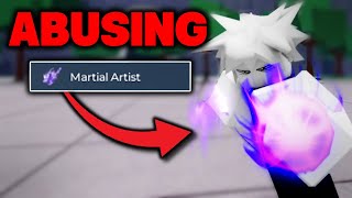 I Abused Martial Artist MOVESET In The Strongest Battlegrounds [upl. by Aurore819]