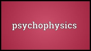 Psychophysics Meaning [upl. by Naesar]