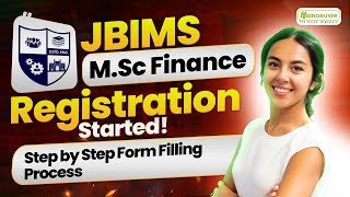 JBIMS MSc Finance Admission Process Started Step By Step Form Filling Process [upl. by Jorin]