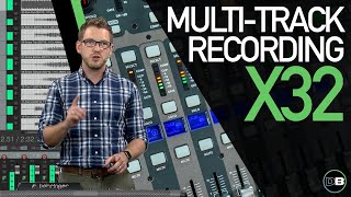 Multitrack Recording Setup  Behringer X32 [upl. by Dilisio]