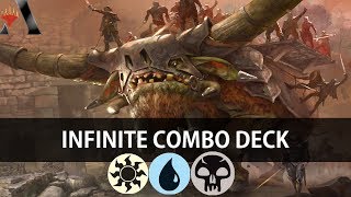 Lumbering Battlement INFINITE COMBO Deck  RNA Standard Deck Tech And Gameplay MTG Arena F2P [upl. by Aztin]