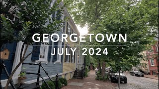 WASHINGTON DC Walking Tour 4K  Georgetown [upl. by Niemad271]