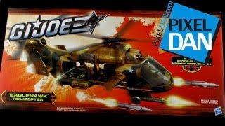 Hasbro GI Joe Eaglehawk Helicopter Video Review [upl. by Jaban350]