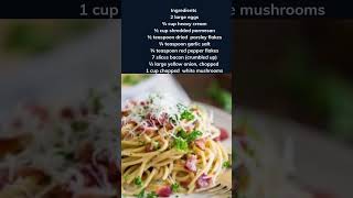 Unveiling the Richness Spaghetti Carbonara Recipe [upl. by Nnylyt542]