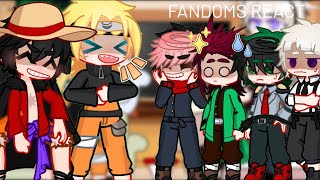 fandoms  protagonists react to each other INTRODUCTIONS  17  GCRV  gacha reaction [upl. by Brigham290]