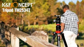 KampF Concept TM2534T Aluminium Camera Tripod  Tutorial Video [upl. by Eamaj476]