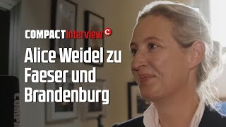 Exklusiv Weidel zu Faeser und Brandenburg [upl. by Laicram784]