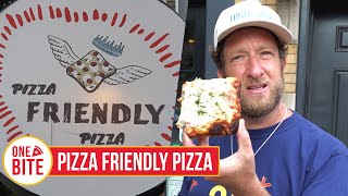 Barstool Pizza Review  Pizza Friendly Pizza Chicago IL presented by NASCAR [upl. by Gentes]