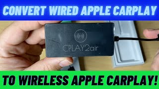 CPLAY2AIR Wireless Adapter For Factory CarPlay Review 2021  Setup amp Review [upl. by Ecilef]