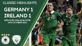 CLASSIC HIGHLIGHTS  Germany 11 Ireland  UEFA Euro 2016 Qualifier [upl. by Oinotnanauj339]