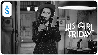 His Girl Friday 1940  Scene Im back on the job [upl. by Ecnerolf802]