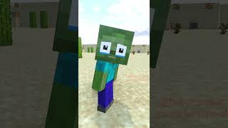 JJ is Deadbut   Baby zombie minecraft animations [upl. by Eillat]