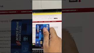 how to generate icici debit card pin pingeneration icicibank atmcard ytshorts bankloan pin [upl. by Granger446]