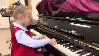 Nicole Bresciani 5 years old Bach Invention No 13 [upl. by Soutor]