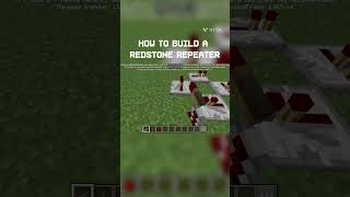 Quick guide to building a Redstone repeater Perfect for your Minecraft builds MinecraftTips [upl. by Rosenblast]