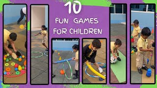 10 Fun Games kids love  PEGames  FunPEGames  TeamBuildingGames  ActiveKids [upl. by Readus]