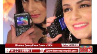 Homeshop18com  Micromax Qwerty Phone Combo  X606 [upl. by Harahs]