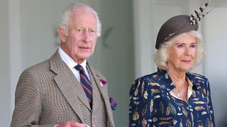 ‘All going off’ King and Queen attend Braemar Highland Games [upl. by Nanni]