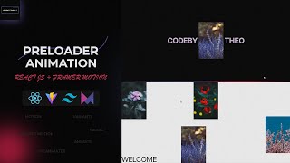 Create preloader animation transition  React js  Framer motion  awwwards SOTD [upl. by Laeira]