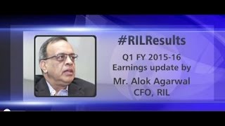 RIL CFO Mr Alok Agarwal explains Q1 RILresults [upl. by Nyral472]