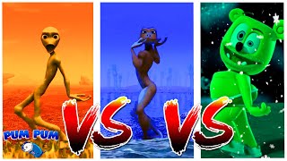 Dame Tu Cosita vs Patila vs Dame La Gomita Color Dance Challenge  PUMPUM [upl. by Nyliahs]