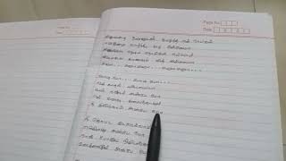 😔Poo nee Poo song lyrics trending viralvideo handwriting song hitsong [upl. by Nidroj]