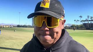 DevilsDigest TV ASU WR’s coach Hines Ward postpractice comments [upl. by Barcus]