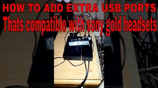 How to increase your USB slots on a PS4 when using PSVR and wireless 24ghz headsets [upl. by Orabla]