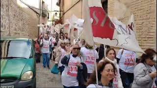 Protesta por la carrera profesional en el Sescam [upl. by Kamaria]