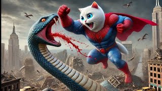 The dream of a spidermanturnedcat🐱 kitten aicat cute cat spiderman [upl. by Ylatfen676]