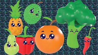 Dancing Fruits amp Vegetables Baby Sensory Festive Mixtape  Fun Animation For Toddlers [upl. by Barna]