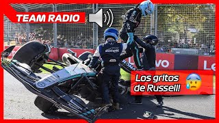 Así fue el choque de George Russell  GP Australia 2024  F1FD [upl. by Harriot]