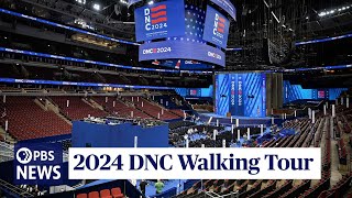 WATCH 2024 DNC Walking Tour  Democratic National Convention at United Center in Chicago [upl. by Viens]