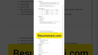 Digital Marketing Resume For Fresher resume [upl. by Auqenet]