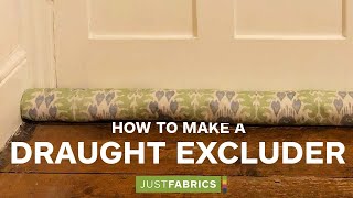 How To Make a Draught Excluder  Just Fabrics [upl. by Georgine]