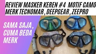 Review Masker Keren 4 MOTIF CAMO Merk Tecnomar Deepgear Zeepro [upl. by Nidya]