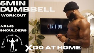 5 MINUTES WORKOUT YOU CAN DO AT HOME DUMBBELLS [upl. by Aylsworth]