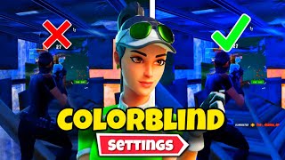 The Best  COLORBLIND MODE  In Fortnite Chapter 5  Make Your Game Look 10X Better [upl. by Anaila]