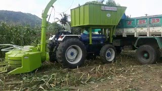 Multicrop chopper Forage harvester SANTHOSH 2227 [upl. by Nims]