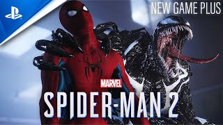 NEW SpiderMan No Way Home Suit vs VENOM  SpiderMan 2 PS5 NEW GAME PLUS [upl. by Delahk]